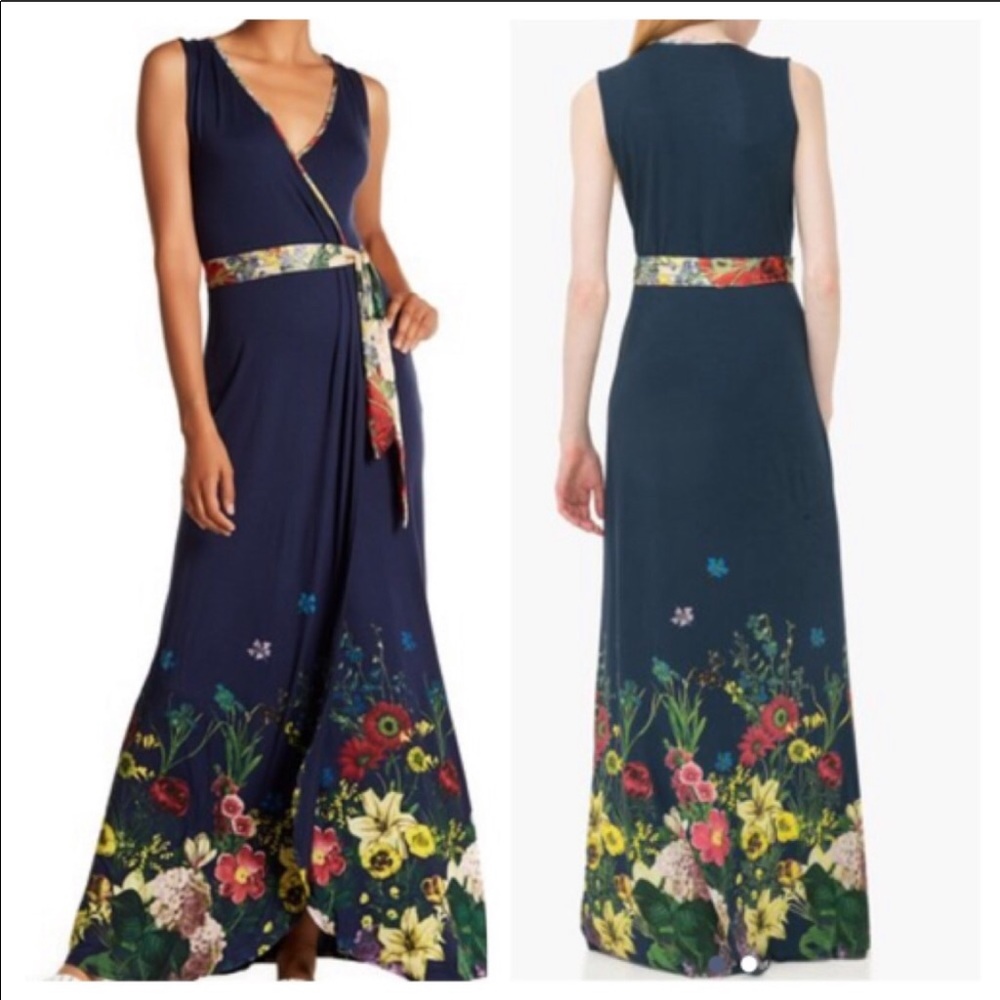 Desigual Botanical Knitted Sleeveless Dress🌺 - Picture 4 of 5